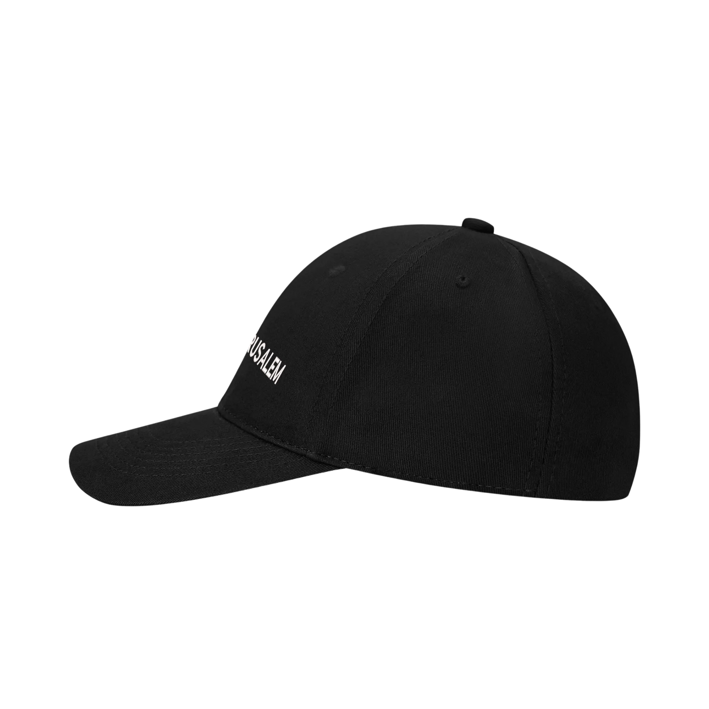 UNISEX EMBROIDERED NEW JERUSALEM ESSENTIALS CAP - BLACK
