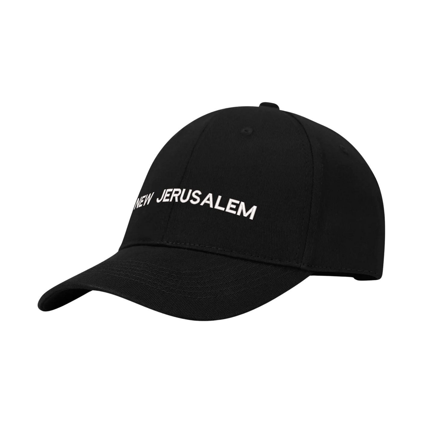 UNISEX EMBROIDERED NEW JERUSALEM ESSENTIALS CAP - BLACK