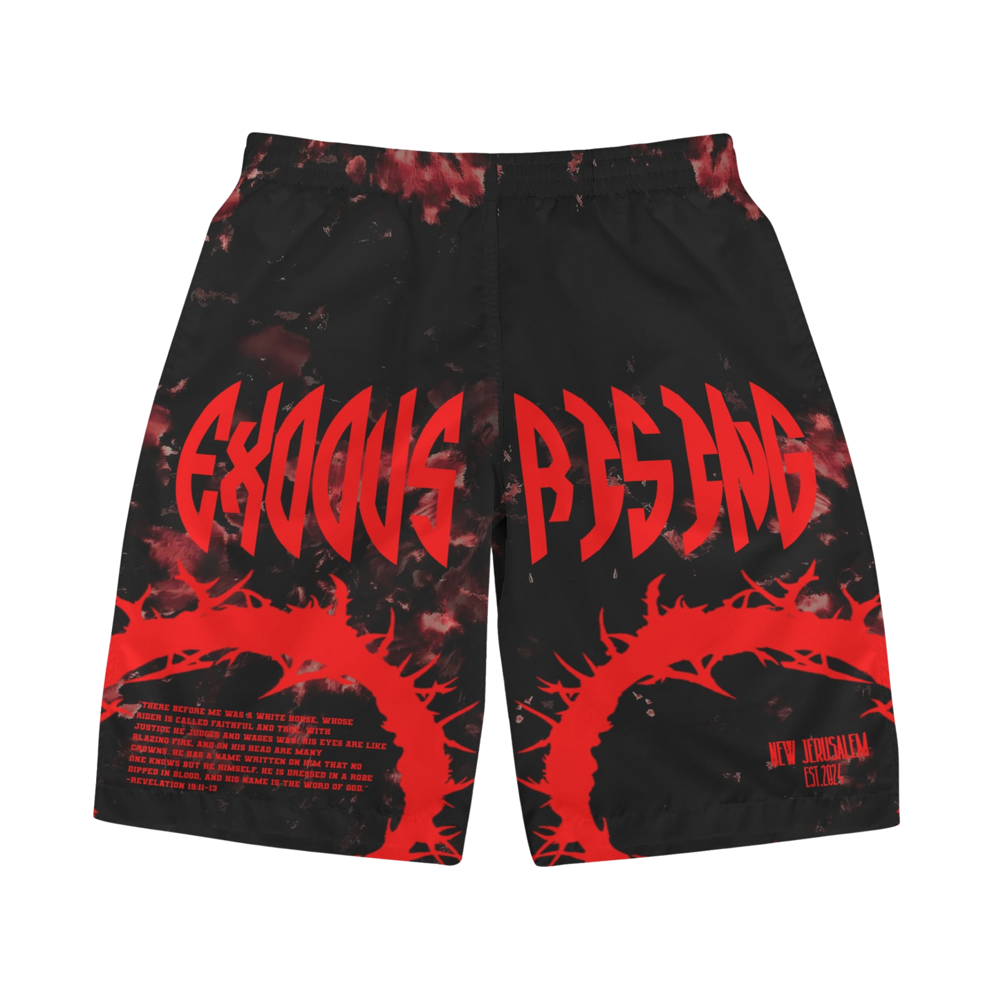 UNISEX EXODUS RISING REVELATION SHATTERED WORLD BOARDSHORTS
