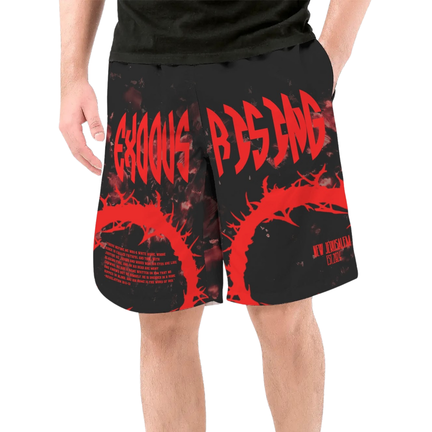 UNISEX EXODUS RISING REVELATION SHATTERED WORLD BOARDSHORTS