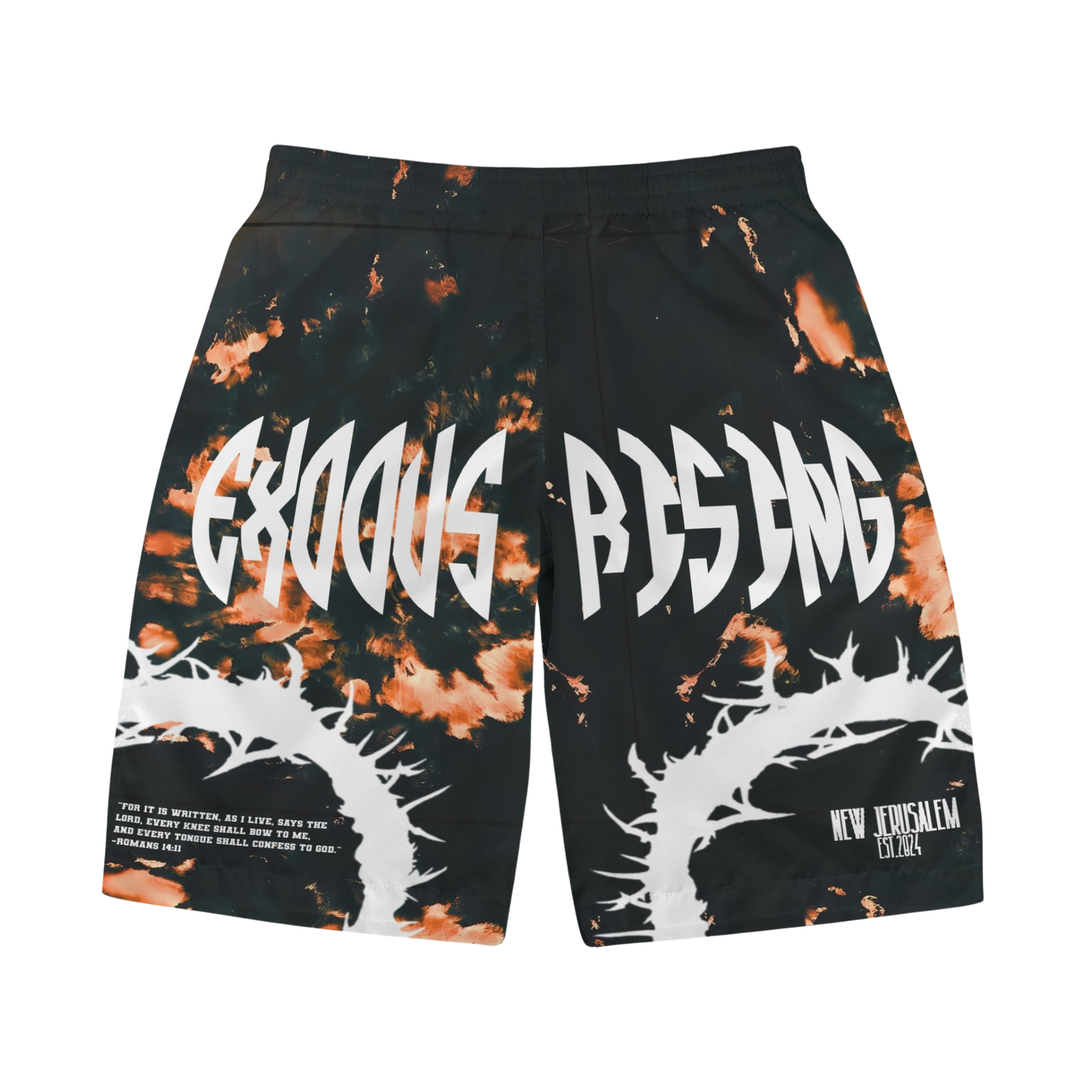 UNISEX EXODUS RISING ROMANS BOARDSHORTS - BLEACHED