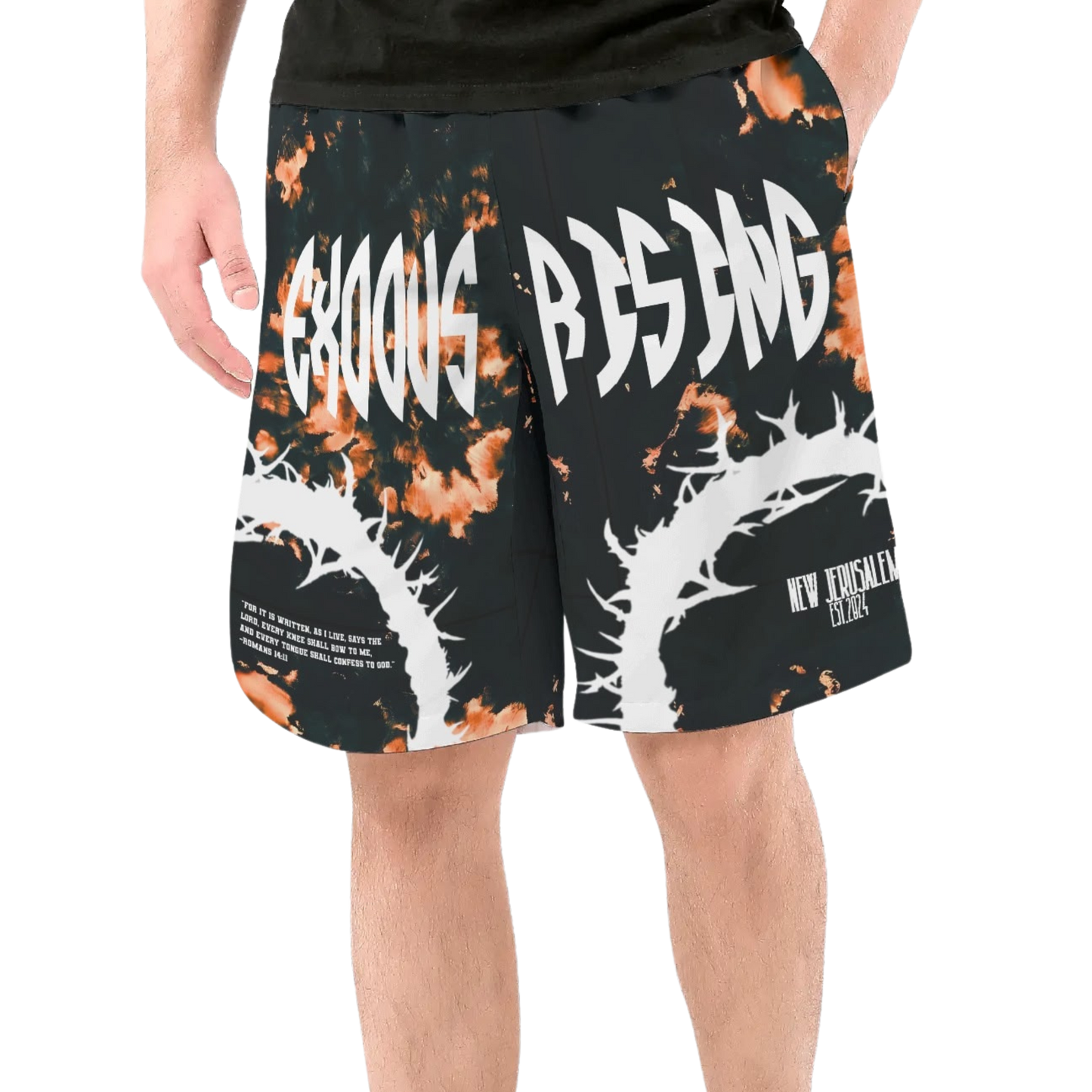 UNISEX EXODUS RISING ROMANS BOARDSHORTS - BLEACHED