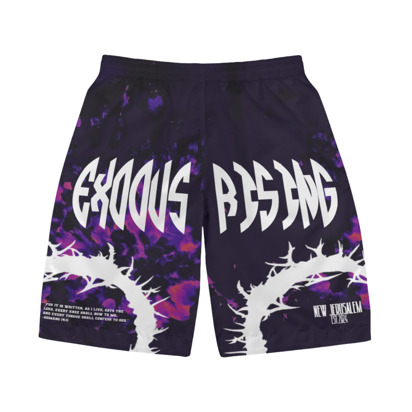 UNISEX EXODUS RISING ROMANS HEAVENLY PURPLE BOARDSHORTS