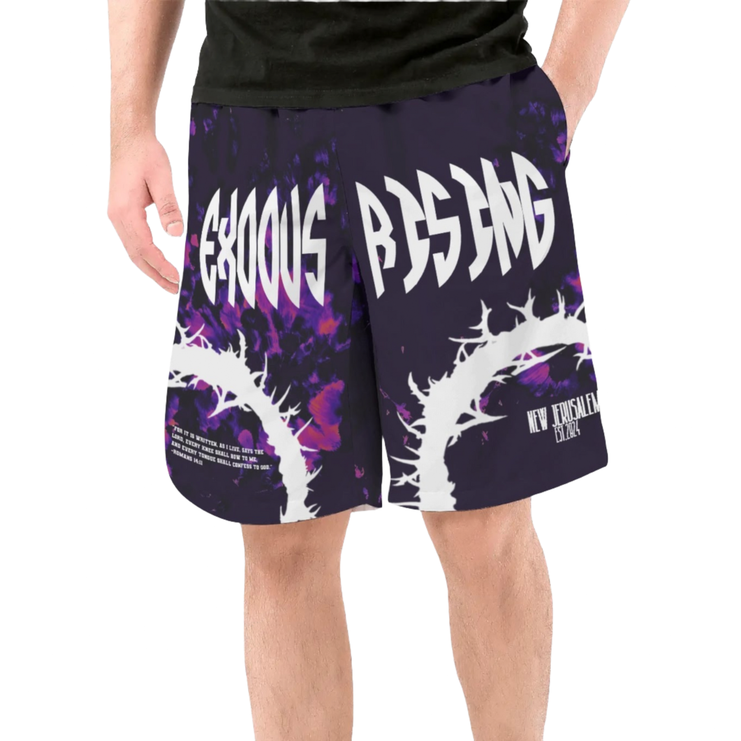 UNISEX EXODUS RISING ROMANS HEAVENLY PURPLE BOARDSHORTS