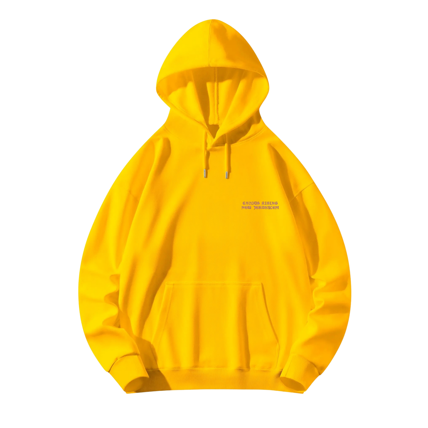 ESSENTIALS UNISEX EMBROIDERED NEW JERUSALEM PULLOVER - SOLOMON YELLOW