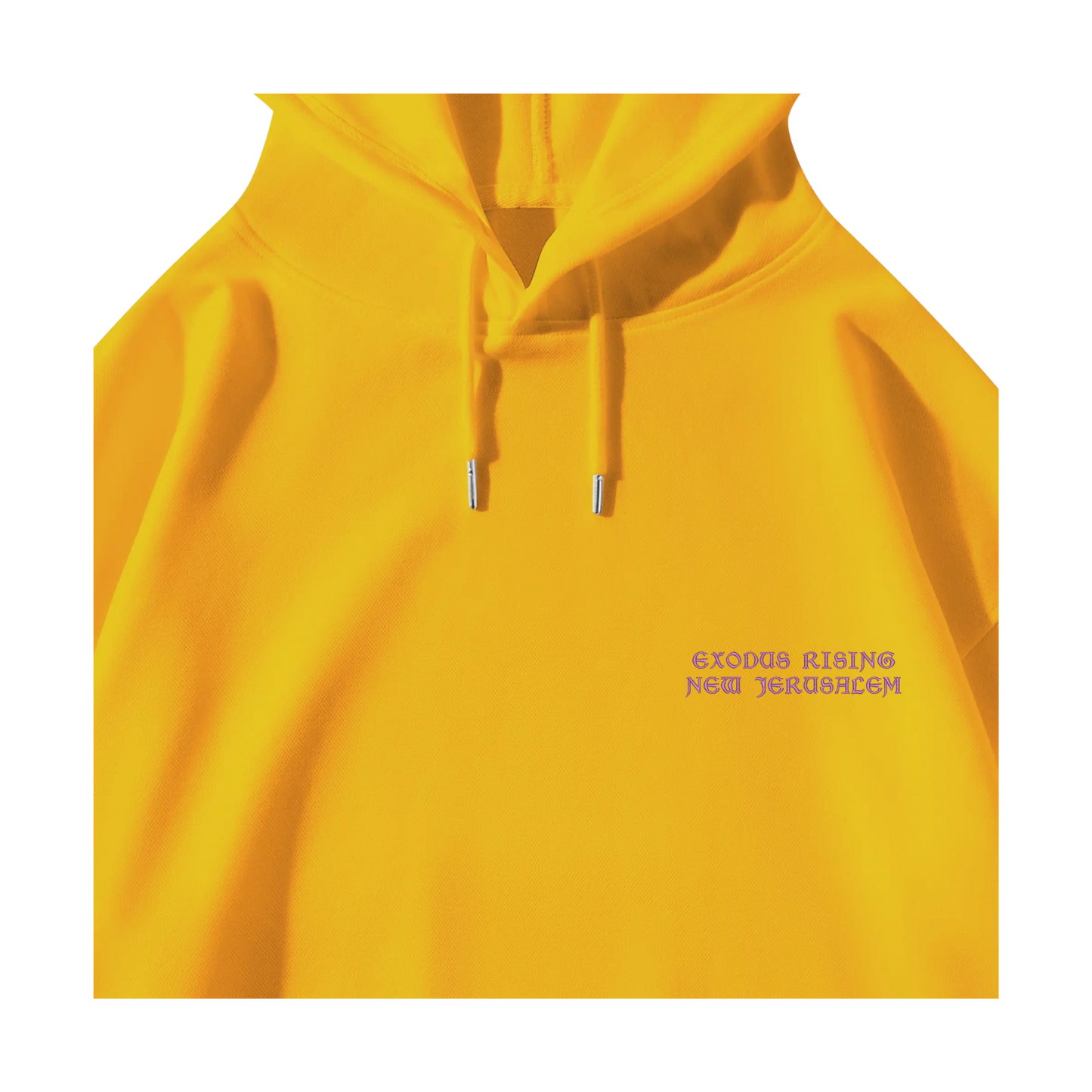 ESSENTIALS UNISEX EMBROIDERED NEW JERUSALEM PULLOVER - SOLOMON YELLOW