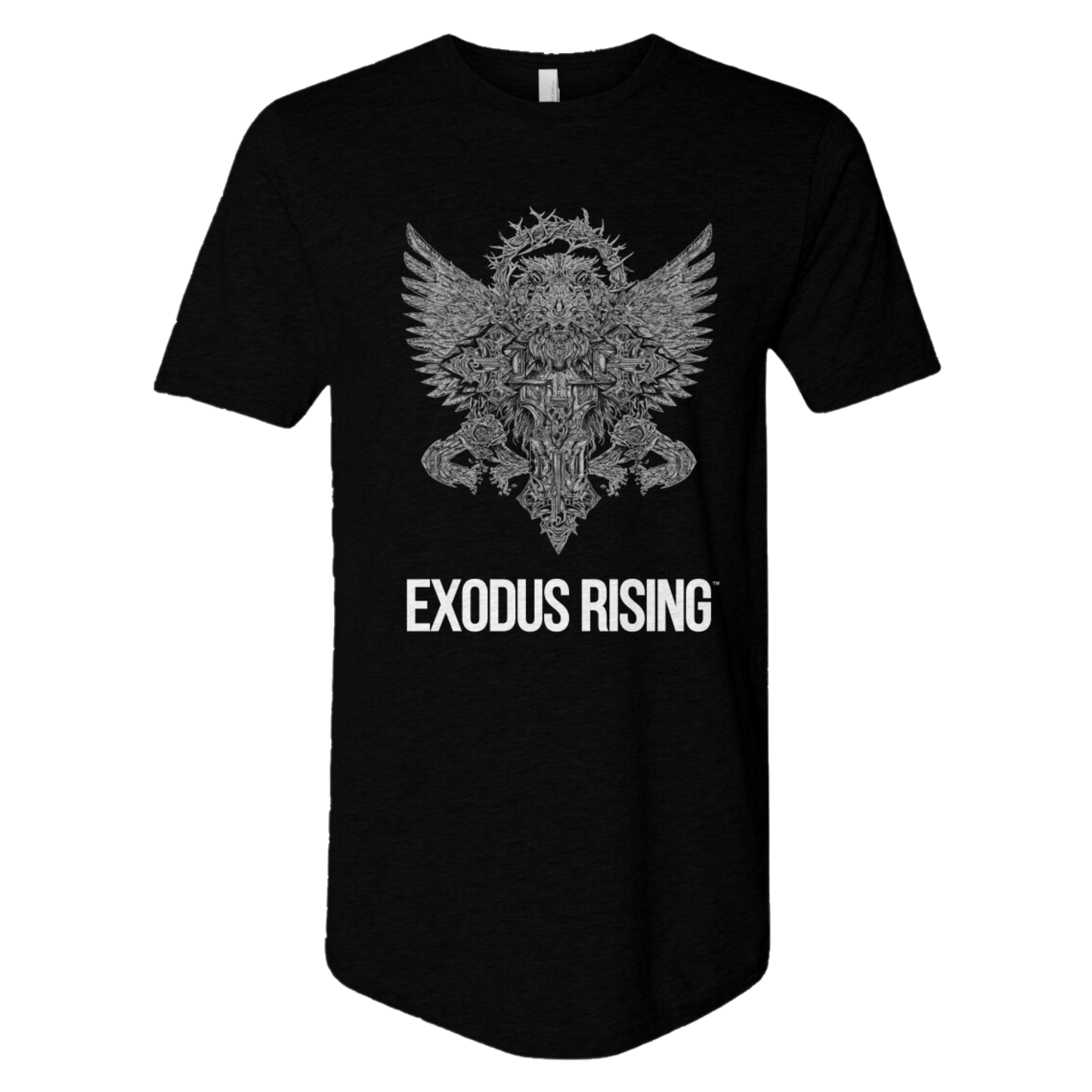 MEN'S LION OF JUDAH EXTENDED TEE - BLACK