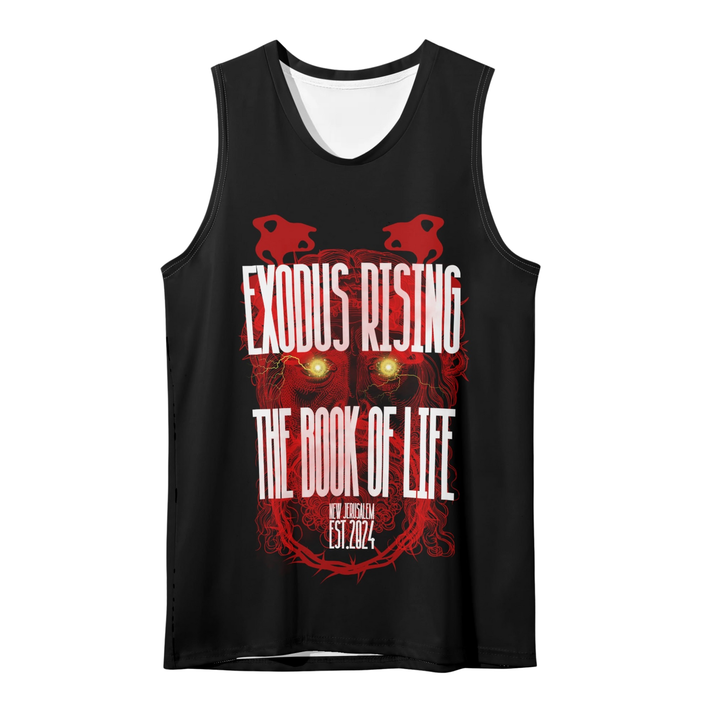 UNISEX NEW JERUSALEM JUDGMENT OF CHRIST TANK TOP - BLACK