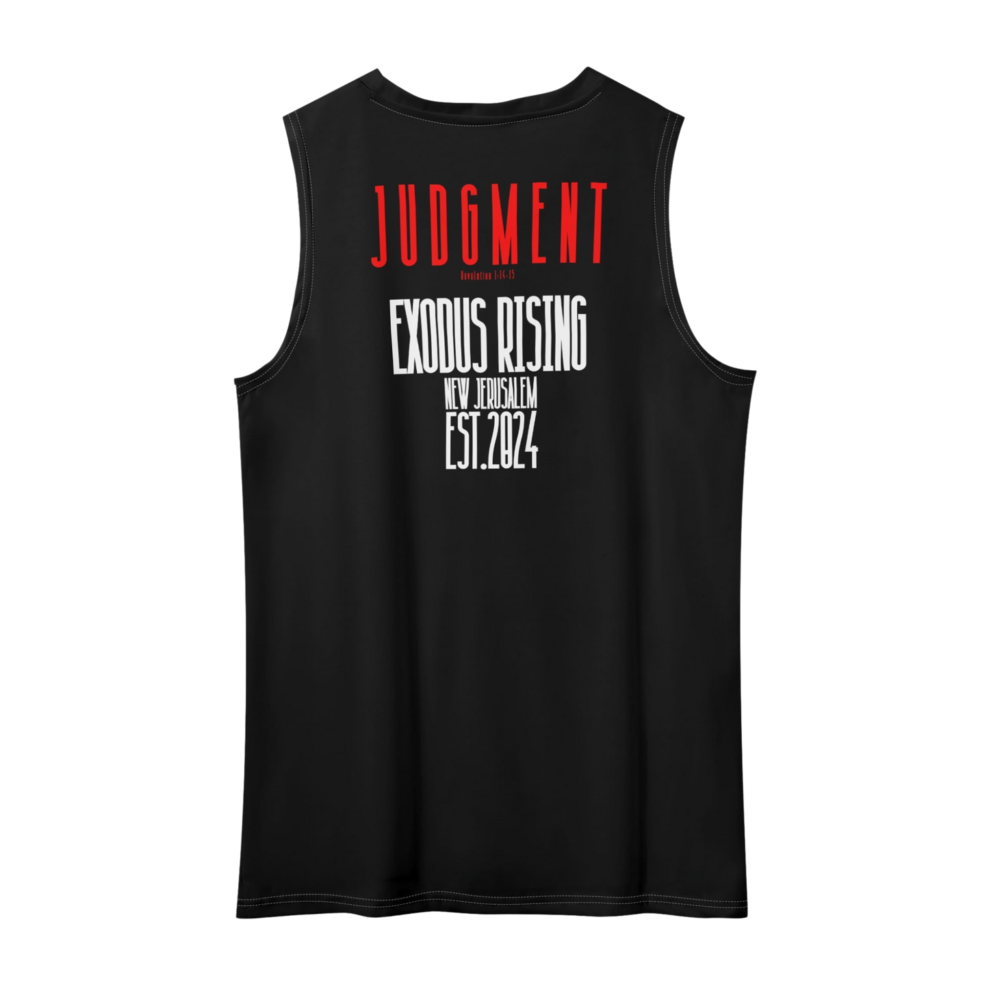 UNISEX NEW JERUSALEM JUDGMENT OF CHRIST TANK TOP - BLACK