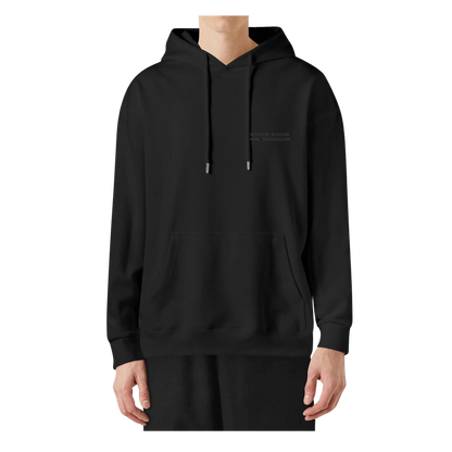 ESSENTIALS UNISEX EMBROIDERED NEW JERUSALEM PULLOVER - TRIPLE BLACK