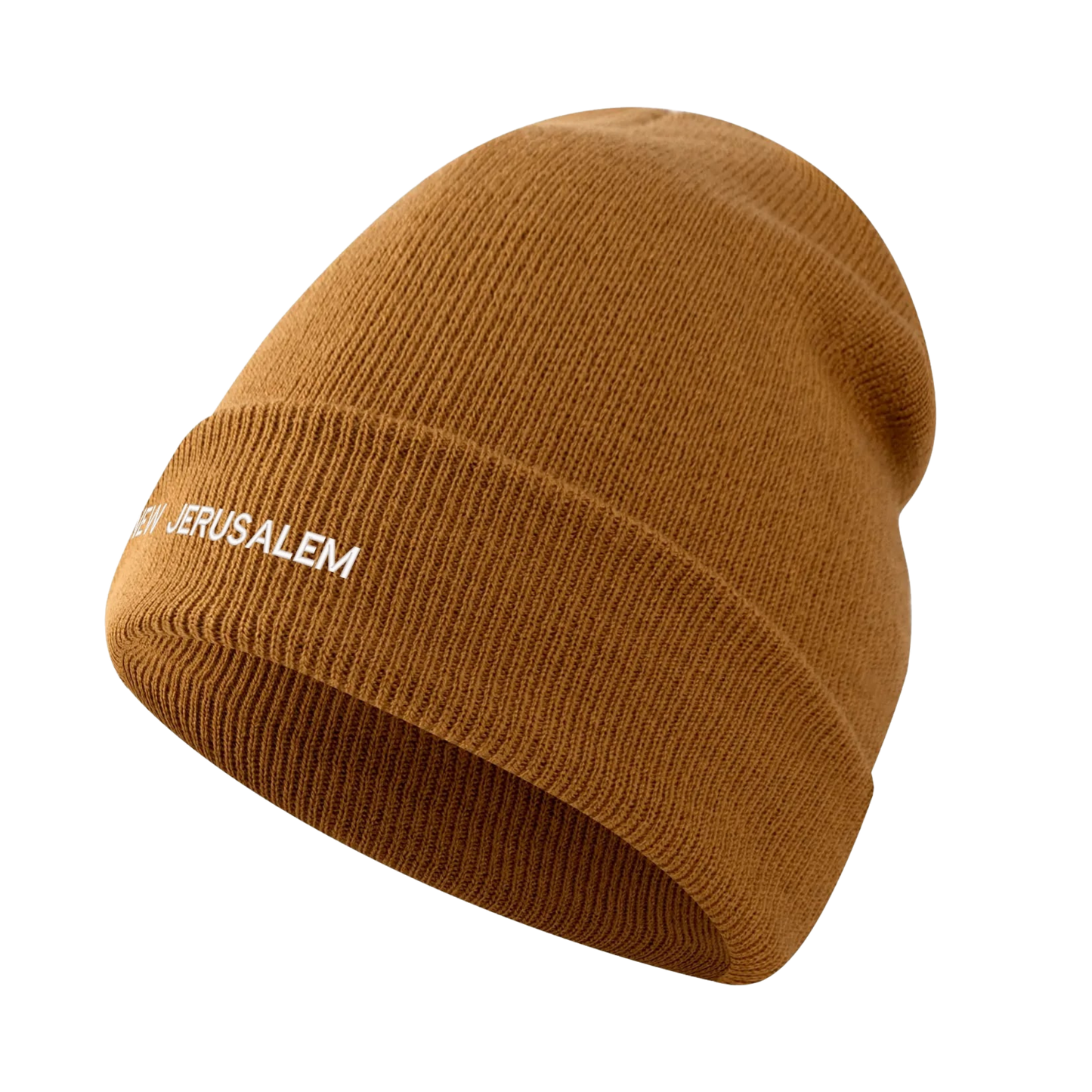 UNISEX EMBROIDERED NEW JERUSALEM KNIT BEANIE