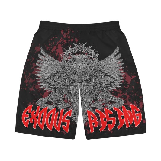 UNISEX EXODUS RISING BLOODSHEAD BOARDSHORTS - BLACK