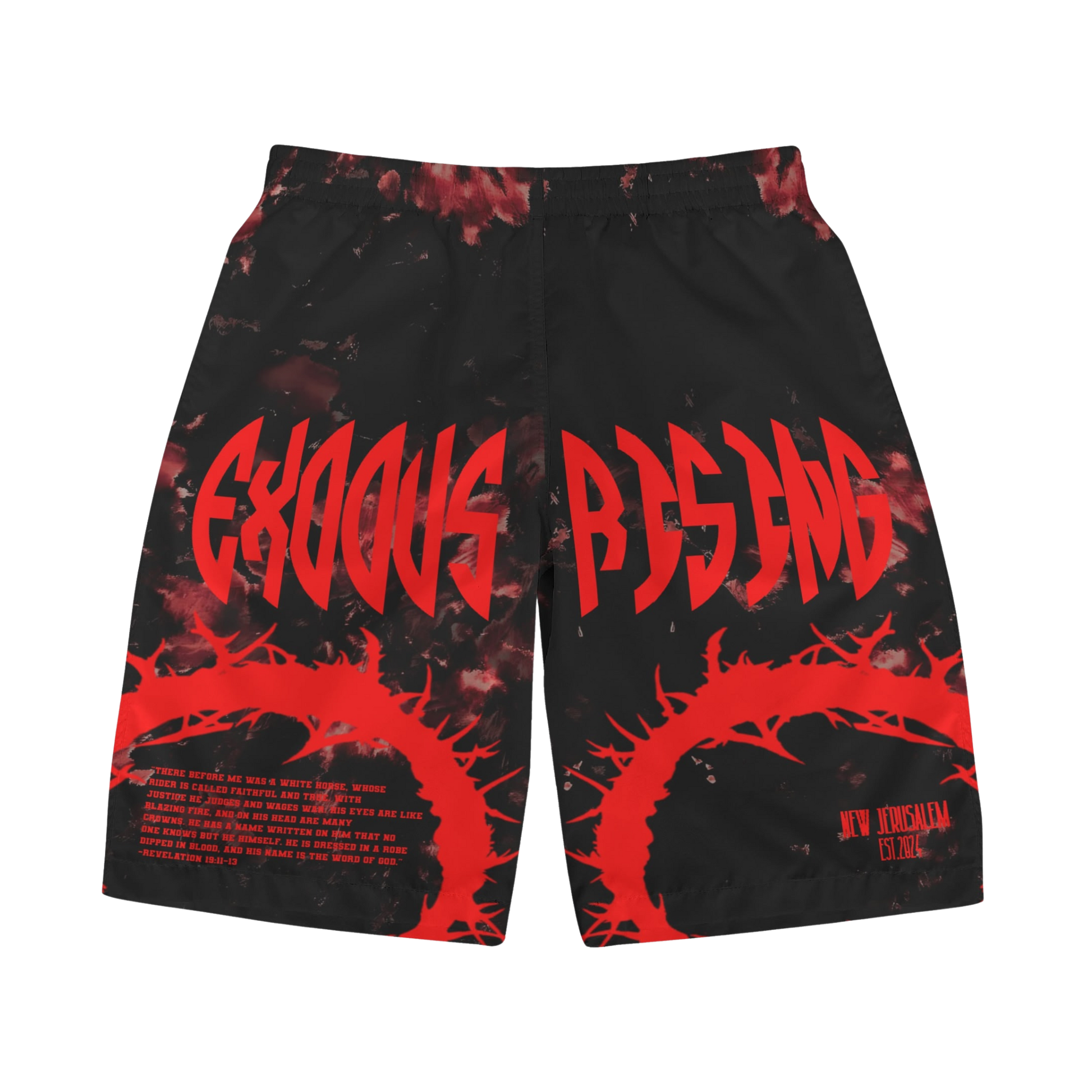 UNISEX EXODUS RISING REVELATION SHATTERED WORLD BOARDSHORTS UNISEX EXODUS RISING REVELATION SHATTERED WORLD BOARDSHORTS
