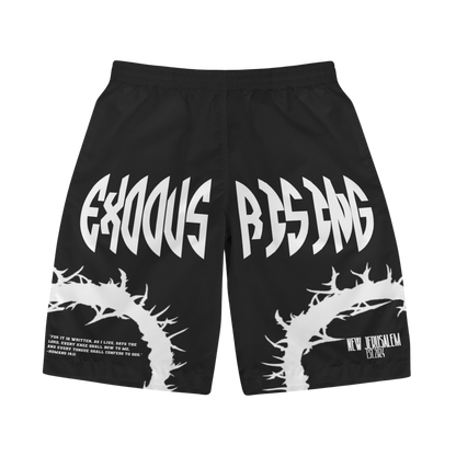 UNISEX EXODUS RISING ROMANS BOARDSHORTS - BLACK