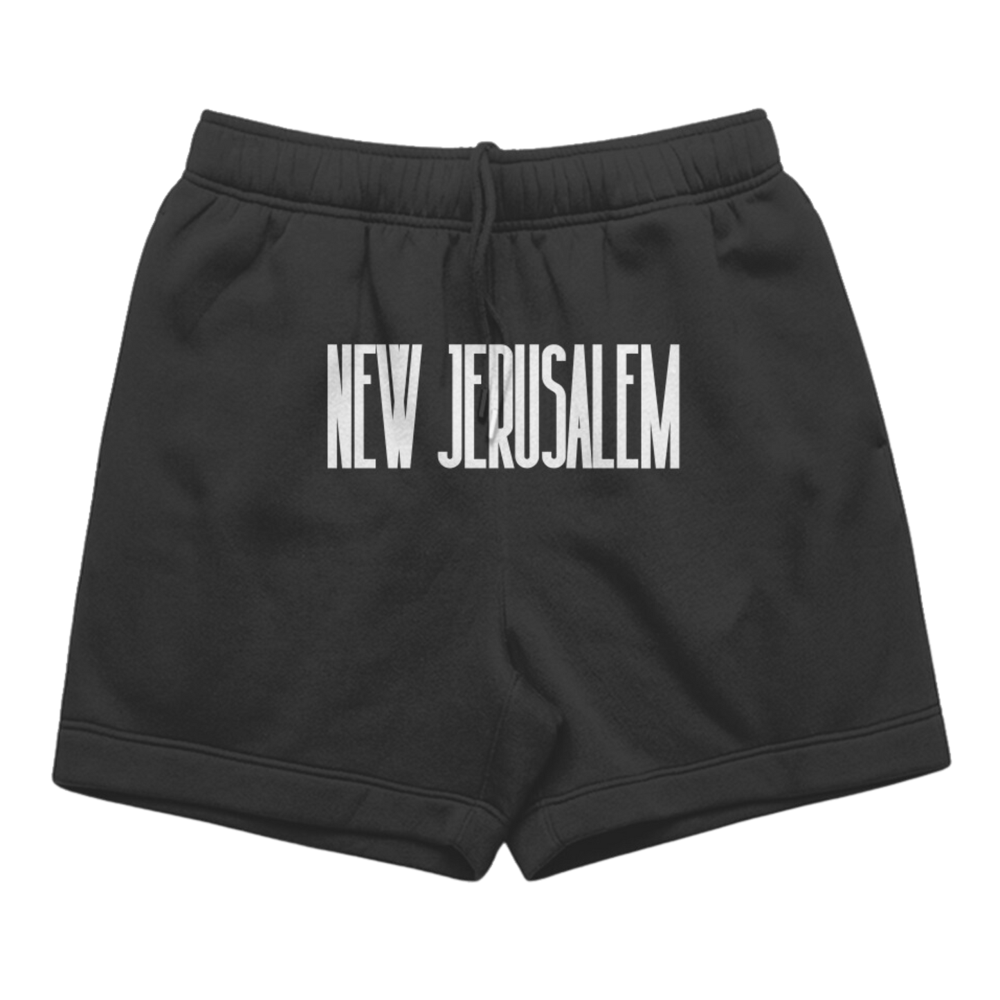 UNISEX ESSENTIALS NEW JERUSALEM TRACK SHORTS - PYREX BLACK