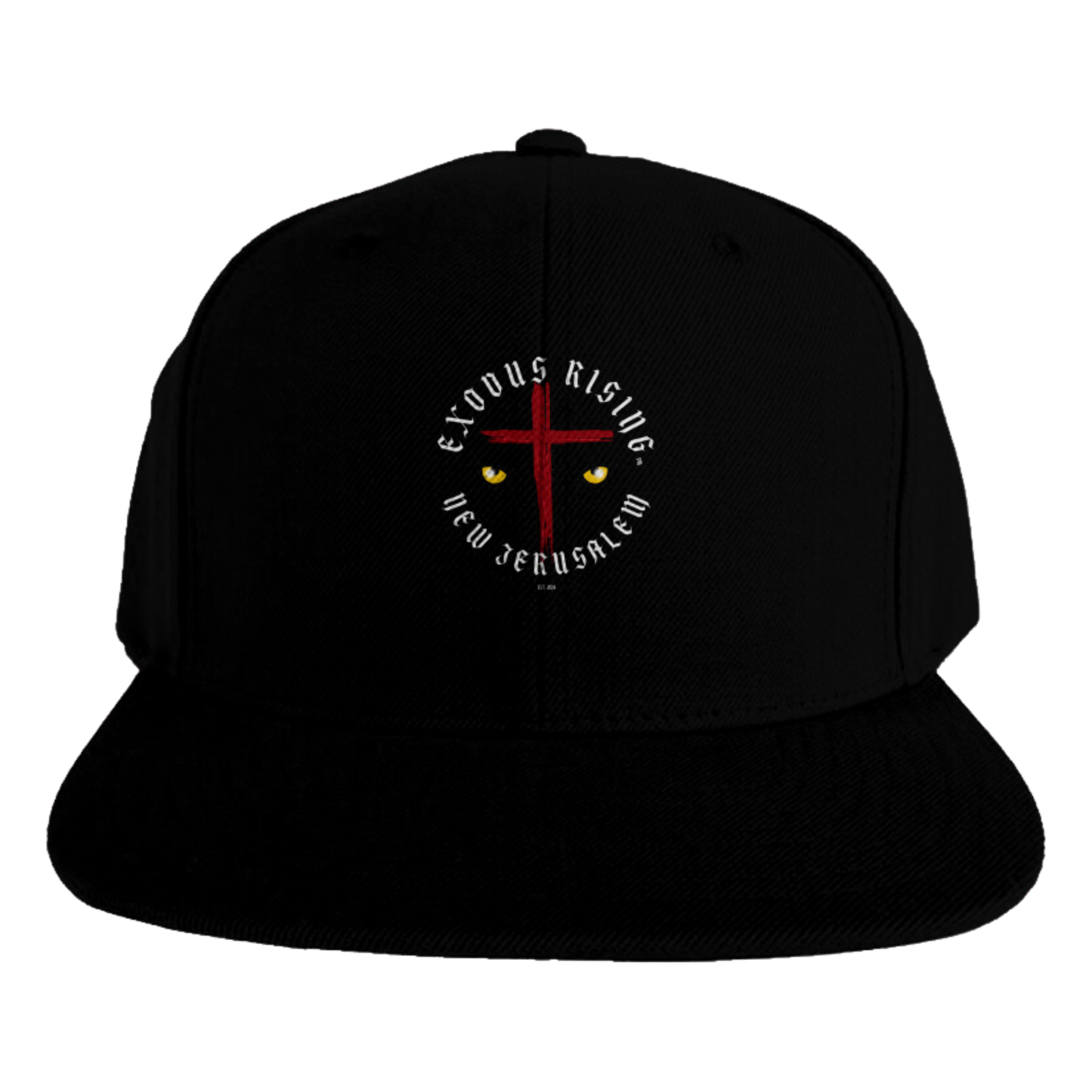 PREMIUM EYES OF CHRIST SNAPBACK GREEN BOTTOM - BLACK